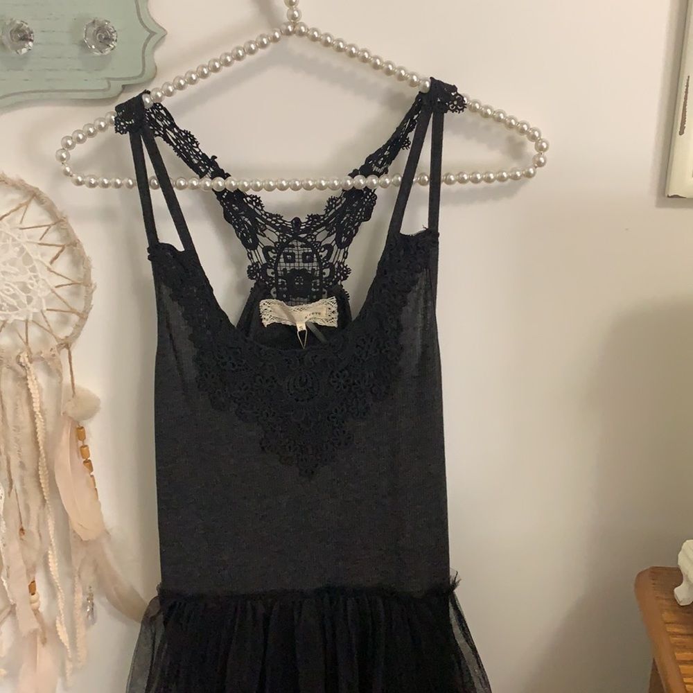 A'Reve Black Lace Overlay Maxi Dress - Picture 2 of 9